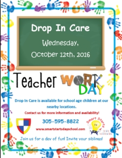 Drop-In Care: Wednesday, October 12th